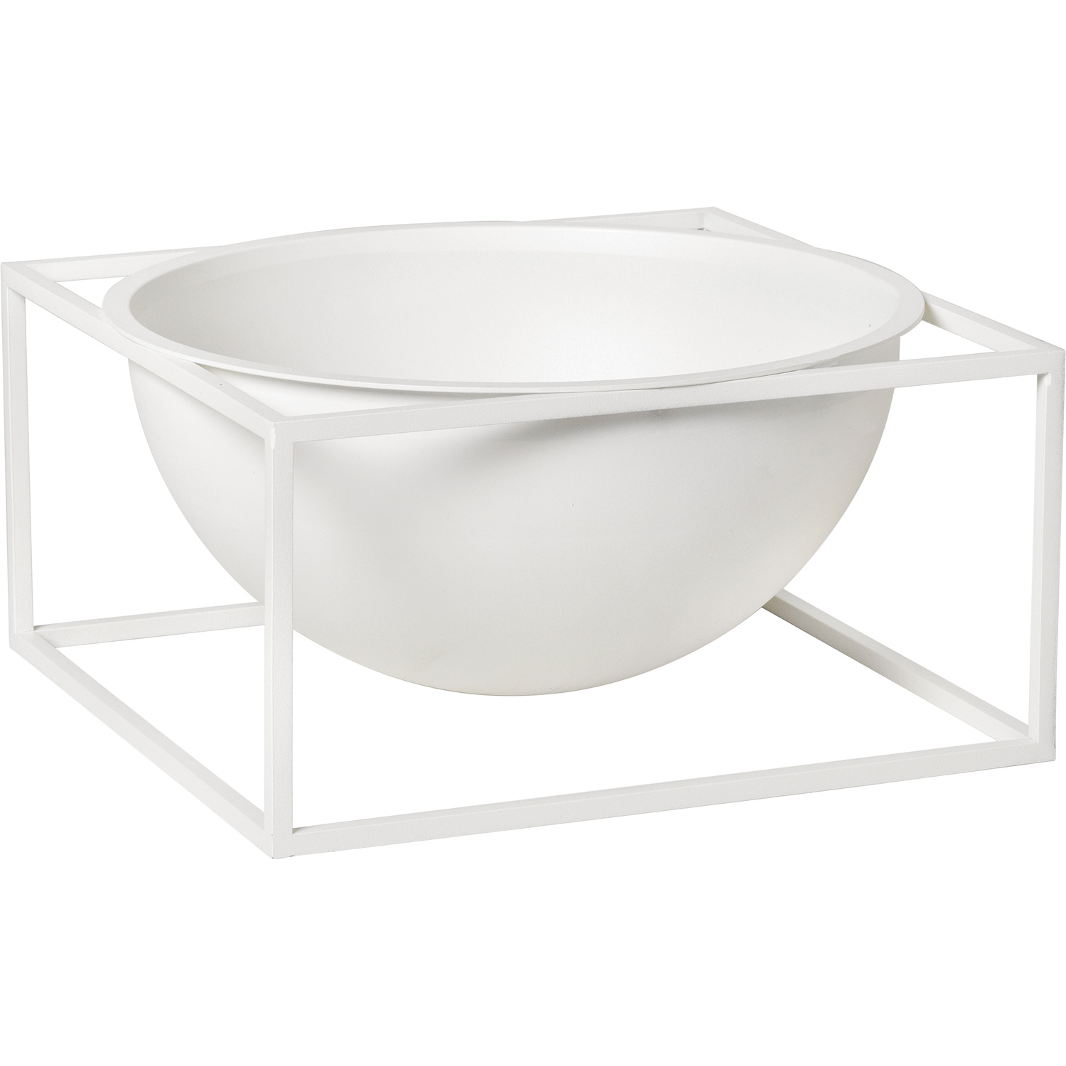 Audo Copenhagen Kubus Bowl Centerpiece Large White - Serveringsskåle Hvid - 71068-000567