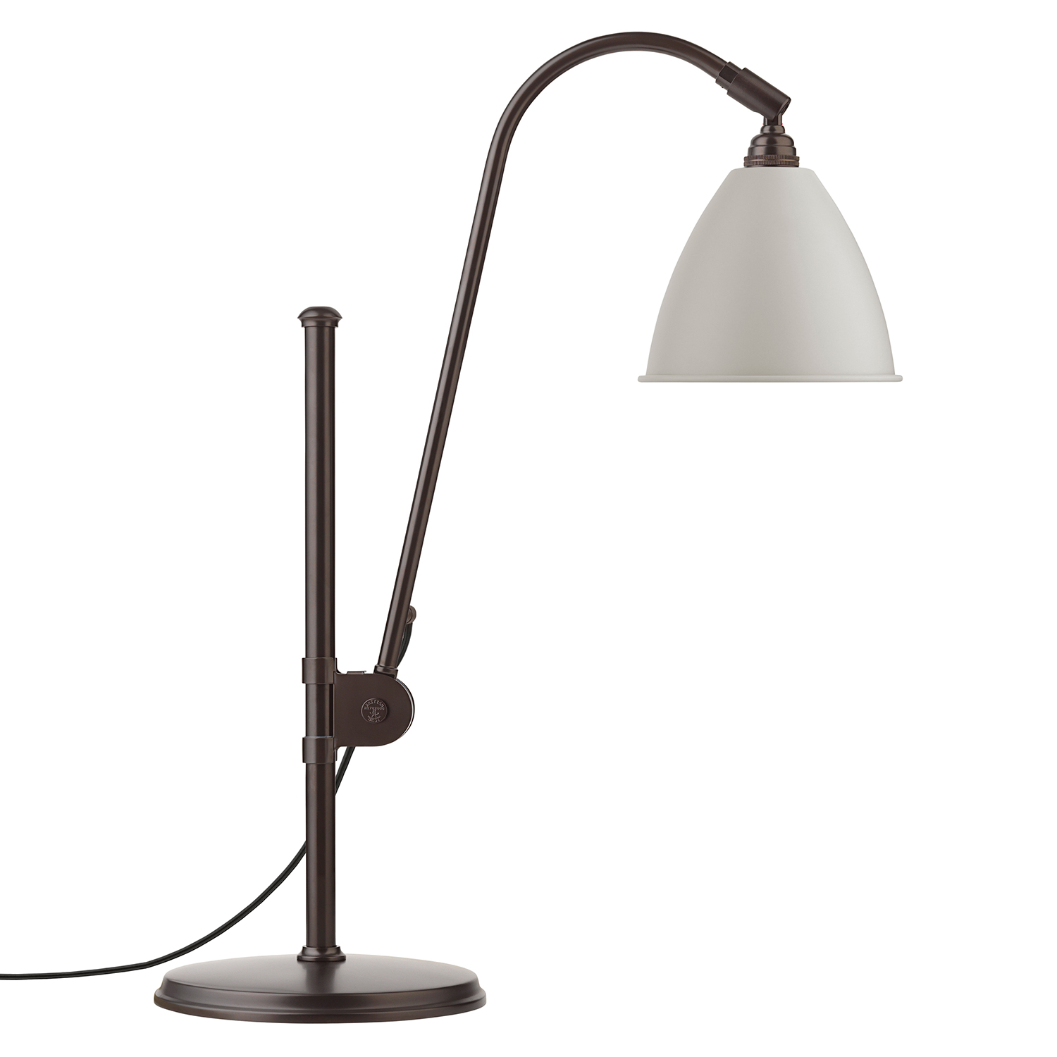 Gubi Bestlite Bl1 Bordslampa Black Brass/classic White - Bordslampor Vit - 10009943