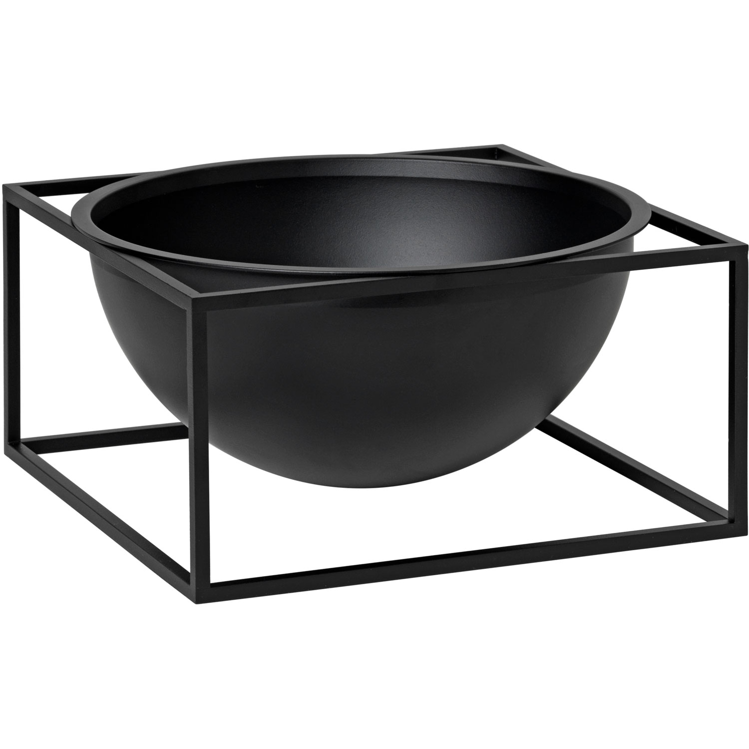 Audo Copenhagen Kubus Bowl Centerpiece Large Black - Serveringsskåle Sort - 71068-000517