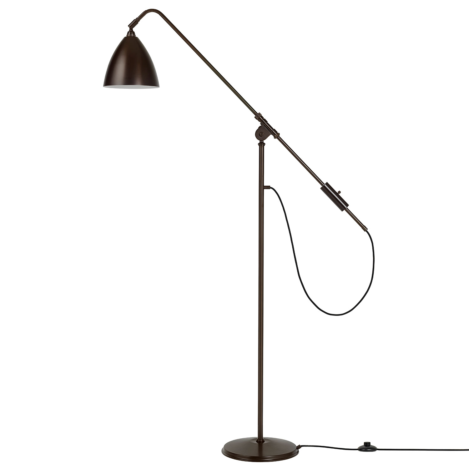 Gubi Bestlite Bl4 M Golvlampa Black Brass/black Brass - Golvlampor Svart - 10010083